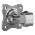 Justerbart porthængsel med dekorativ plade M16 80×80 mm galvaniseret stål 001-363 (1)