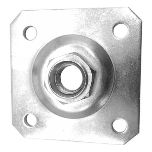 PLATER dekorativ plade 100×100×4 mm til justerbart hængsel M20 galvaniseret