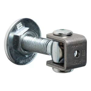 COMUNELLO justerbar portstolpe stålhængsel M20 L90 mm