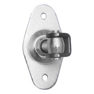 Regulerbart porthængsel med ovalt skilt M20 160×85 mm – galvaniseret stål