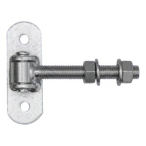 Regulerbart porthængsel M16 med skilt 115×40 mm – galvaniseret
