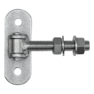 Justerbart portbeslag M20 med skilt 140×50 mm – galvaniseret