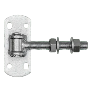 Justerbar portbøjle M16 med skilt 115×50 mm – galvaniseret