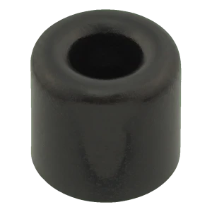 Gummi dørstop skruefastgjort sort Ø40 mm H28 mm