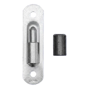 Rullet kugelhængsel fi 24 med beslag 150×40 mm til porte og låger