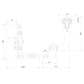 Comunello Albatros Piccolo – hængselssystem til foldbar port op til 4 m / 100 kg 001-530 (8)