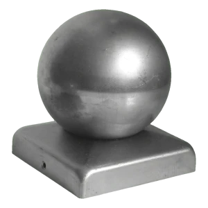 Hegnsafskærmning i stål 70×70 mm med kugle fi 70 – galvaniseret
