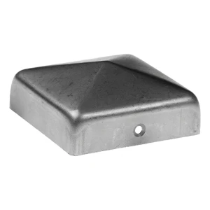 Galvaniseret stål kuvertkap til hegns-/stolpepæl 90×90 mm