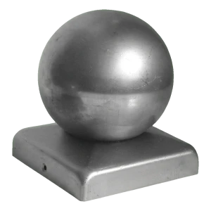 Stalskærm til hegn med kugle 100x100 mm galvaniseret