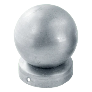 Stålhætte til hegn til stolpe Ø 60 mm med kugle Ø 80 mm – galvaniseret