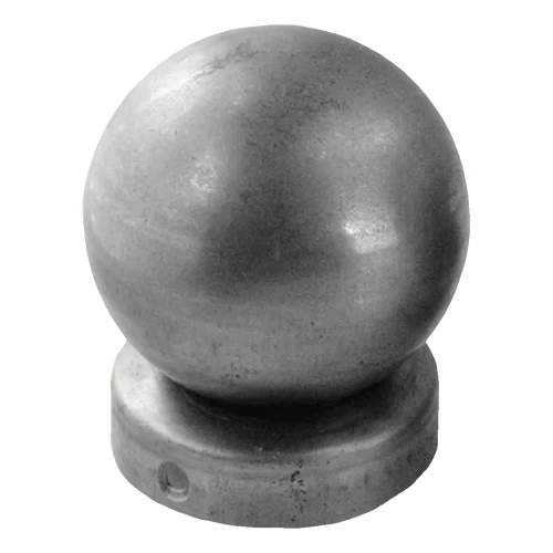 Hegnstopmåtte i stål til stolpe Ø 48 mm med dekorativ kugle Ø 60 mm 001-591 (1)