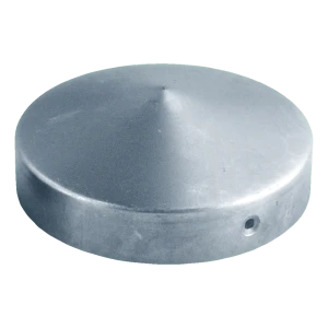 Hegnsafkroning rund galvaniseret stål Ø 77 mm til stolpe