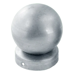 Hegnskasket rund fi 80 mm med kugle fi 80 mm – galvaniseret stål