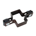 Mellemklemme til hegnpaneler 40x60 mm brun GPV-700-05 (1)