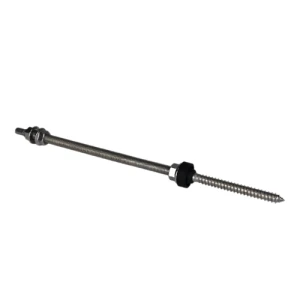 Skrue med dobbelt gevind til adaptere og trekanter - M10x300