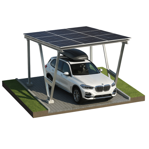 Solcellecarport VICA til 1 køretøj Solcelleparkering SOLO GPV-105-01 (1)