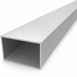 Firkantet aluminiumsrør 50×80×2 mm – lukket profil EN AW-6060, L=2000 mm