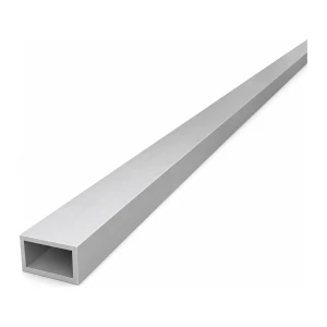 Firkantet aluminiumsrør 15×25×2 mm – lukket profil EN AW-6060, L=2000 mm