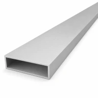 Rektangulært aluminiumsrør 20×70×2 mm – lukket profil EN AW-6060, L=2000 mm
