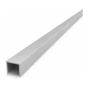 Firkantet aluminiumsrør 20×20×1,5 mm EN AW-6060 – længde 2000 mm