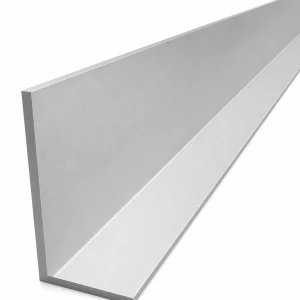 Ulige aluminiumsvinkel 100×50×5 mm – L-profil, længde 2000 mm
