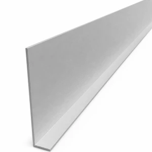 Ulige aluminiumsvinkel 100×20×2 mm – L-profil, længde 2000 mm