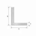 Aluminium uligebenede vinkel 80×40×2 mm – L-profil, længde 2000 mm 001-712 (2)