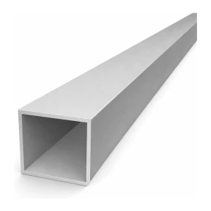 Firkantet aluminiumsprofil 40x40x2 mm længde 6 m PA38 EN AW-6060 T66
