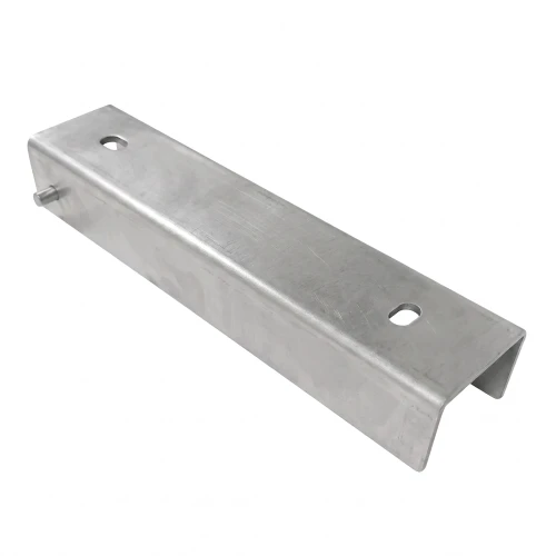C-skinne forbindelsesstykke til sokkel 250x55 galvaniseret GPV-700-44 (1)
