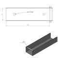 C-profil forbinder beslag til sokkel 200x50 galvaniseret GPV-700-34 (3)