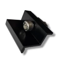 Endeklemme 30mm med Skrue og Indsats - Sortmalet PV-03-23