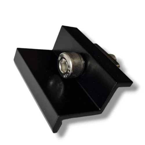 Endeklemme 30mm med Skrue og Indsats - Sortmalet PV-03-23