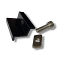 Endeklemme 30mm med Skrue og Indsats - Sortmalet PV-03-23 (1)