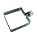 Endeklammer til hegnspaneler 100x100 mm galvaniseret 000-781 (1)