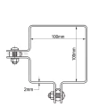 Hjørnebeslag til hegnsplader 100x100 mm grøn 000-775 (4)