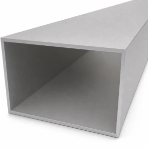 Firkantet aluminiumsrør 80×120×3 mm EN AW-6060 – længde 2000 mm