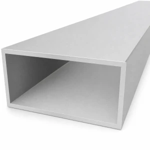 Rektangulært aluminiumsrør 60×120×4 mm – lukket profil L=2000 mm