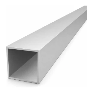 Firkantet aluminiumsrør 45×45×2 mm EN AW-6060 – længde 2000 mm