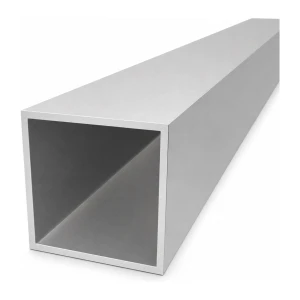 Firkantet aluminiumsrør 90×90×4 mm – lukket profil EN AW-6060, L=2000 mm
