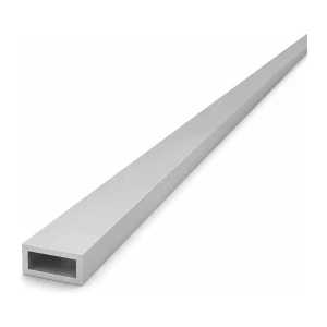 Firkantet aluminiumsrør 10×20×2 mm – lukket profil EN AW-6060, L=2000 mm