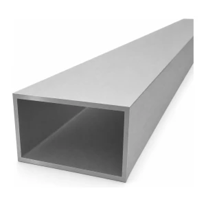 Firkantet aluminiumsrør 50×80×3 mm – lukket profil EN AW-6060, L=2000 mm