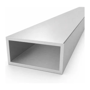 Firkantet aluminiumsrør 50×100×5 mm EN AW-6060, længde 2000 mm