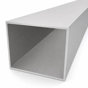 Firkantet aluminiumsrør 80×100×3 mm – lukket profil L=2000 mm