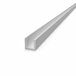 Aluminiumsprofil 20×20×2 mm – C/U-profil længde 2000 mm