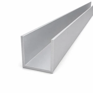 Aluminiums U-profil 50×50×4 mm – C/U profil længde 2000 mm