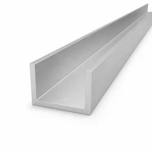 Aluminium U-profil 60×40×5 mm – C/U-profil EN AW-6060, længde 2000 mm