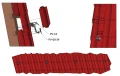 Tagkrog Vario Klasse 5-6-5 - 3x Justerbar Rustfrit Stål 1.4016 - 120mm - Forstærket PV-08-34  (2)