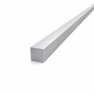 Massiv firkantet aluminiumsstang 20×20 mm EN AW-6060 – længde 2000 mm
