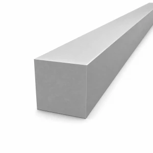 Massiv firkantet aluminiumsstang 50×50 mm dural 2017A T4, L=2000 mm