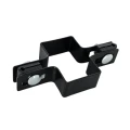 Mellembeslag til hegn paneler 60x40 sort GPV-700-02 (1)